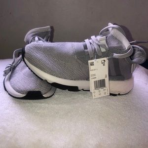 Grey adidas shoes